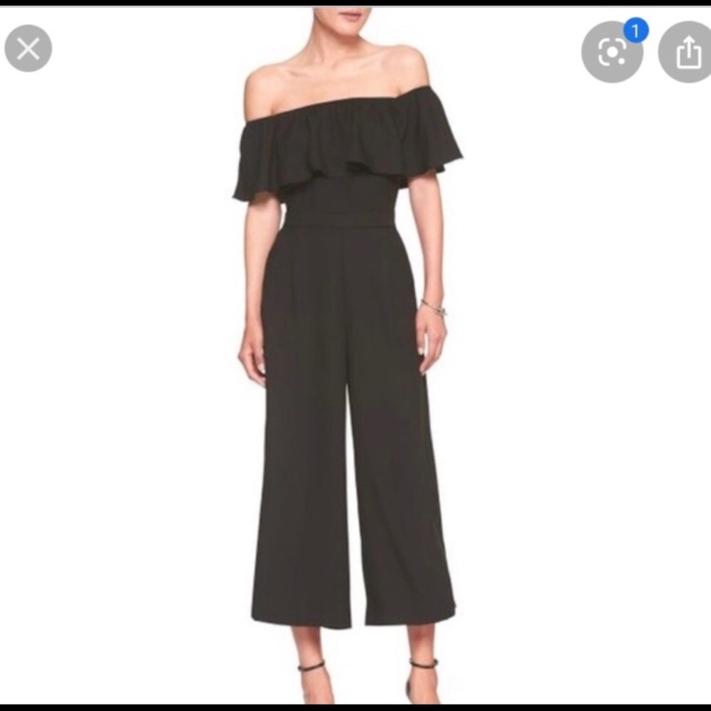 Banana Republic Factory Off the Shoulder Jumpsuit